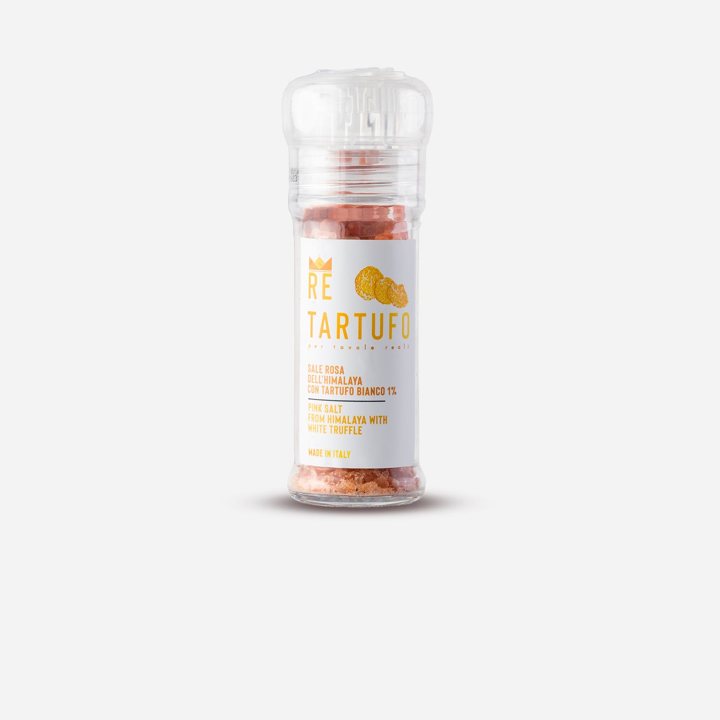 Sale rosa dell’himalaya con tartufo bianco